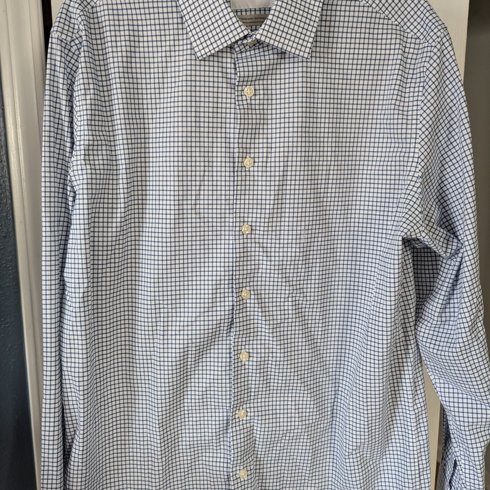 Men's Blue Checkered Shirt
